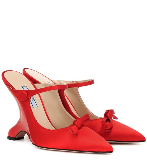 red prada mules|More.